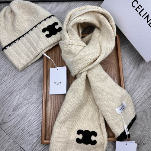 Replica Celine Hat and Scarf Set #1255330, $52.00 USD, [ITEM#1255330], Replica Celine Hat and Scarf and Glove Set outlet from China