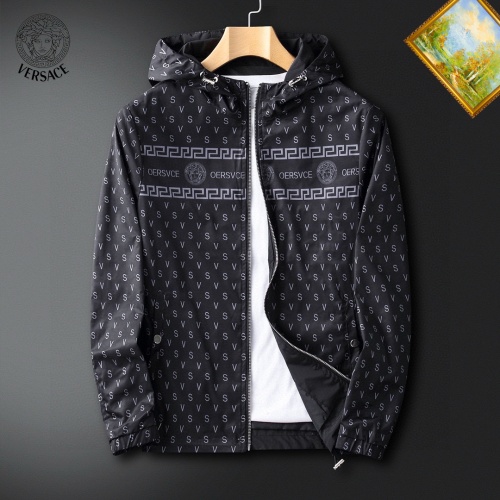 Replica Versace Jackets Long Sleeved For Men #1255388, $60.00 USD, [ITEM#1255388], Replica Versace Jackets outlet from China