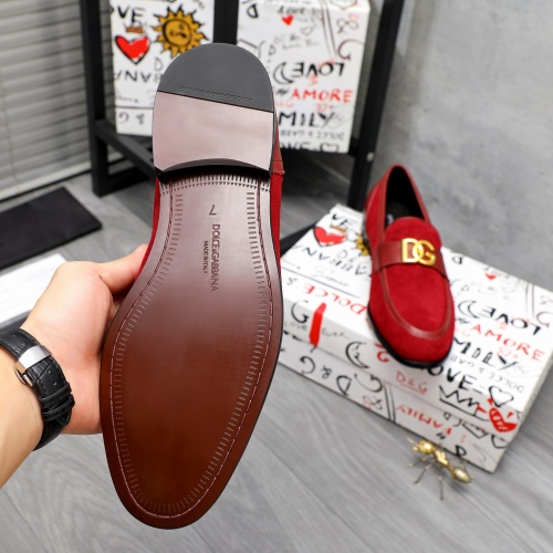 Replica Dolce & Gabbana D&G Leather Shoes For Men #1255515 $88.00 USD for Wholesale