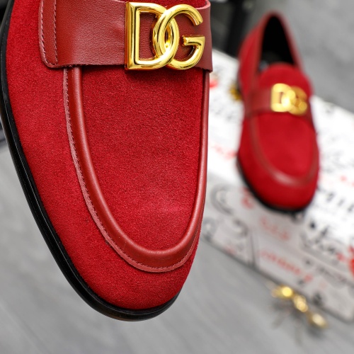 Replica Dolce & Gabbana D&G Leather Shoes For Men #1255515 $88.00 USD for Wholesale