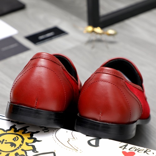 Replica Dolce & Gabbana D&G Leather Shoes For Men #1255515 $88.00 USD for Wholesale