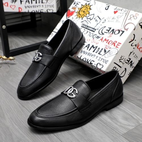 Replica Dolce &amp; Gabbana D&amp;G Leather Shoes For Men #1255517, $88.00 USD, [ITEM#1255517], Replica Dolce &amp; Gabbana D&amp;G Leather Shoes outlet from China