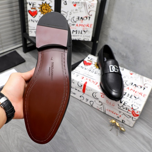 Replica Dolce & Gabbana D&G Leather Shoes For Men #1255517 $88.00 USD for Wholesale