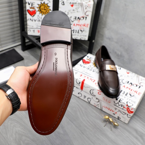 Replica Dolce & Gabbana D&G Leather Shoes For Men #1255518 $88.00 USD for Wholesale