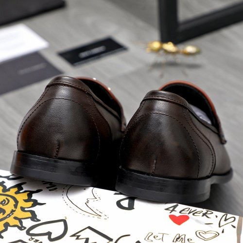 Replica Dolce & Gabbana D&G Leather Shoes For Men #1255518 $88.00 USD for Wholesale