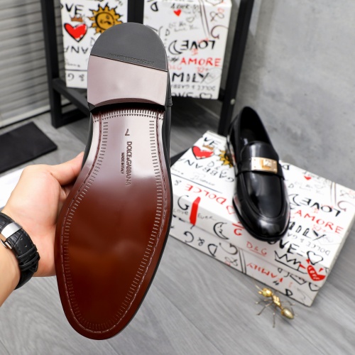 Replica Dolce & Gabbana D&G Leather Shoes For Men #1255519 $88.00 USD for Wholesale