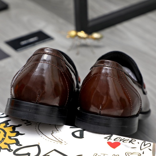 Replica Dolce & Gabbana D&G Leather Shoes For Men #1255520 $88.00 USD for Wholesale