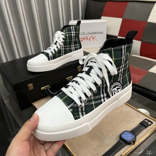 Replica Dolce & Gabbana D&G High Top Shoes For Men #1255860 $80.00 USD for Wholesale