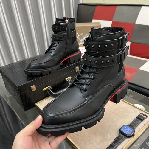 Replica Christian Louboutin Boots For Men #1255899, $150.00 USD, [ITEM#1255899], Replica Christian Louboutin Boots outlet from China