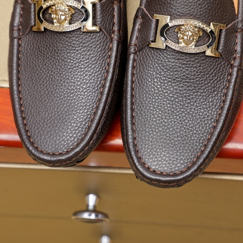 Replica Versace Leather Shoes For Men #1256481 $68.00 USD for Wholesale