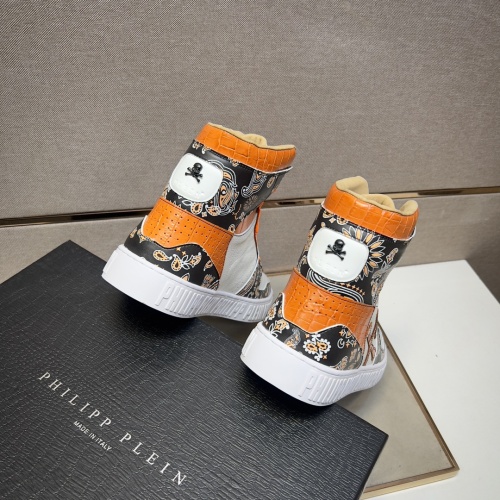 Replica Philipp Plein PP High Tops Shoes For Men #1256611 $102.00 USD for Wholesale