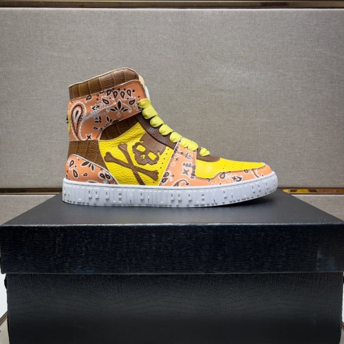 Replica Philipp Plein PP High Tops Shoes For Men #1256613 $102.00 USD for Wholesale