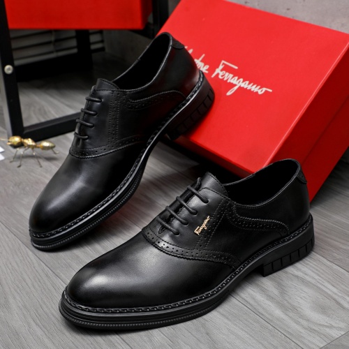 Replica Salvatore Ferragamo Leather Shoes For Men #1256678, $82.00 USD, [ITEM#1256678], Replica Salvatore Ferragamo Leather Shoes outlet from China