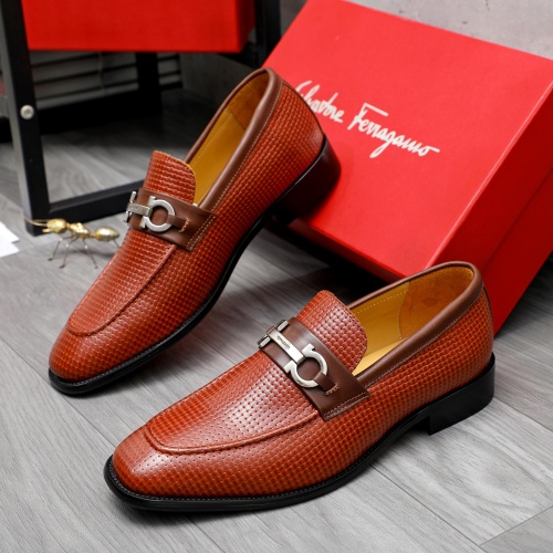 Replica Salvatore Ferragamo Leather Shoes For Men #1256807, $82.00 USD, [ITEM#1256807], Replica Salvatore Ferragamo Leather Shoes outlet from China