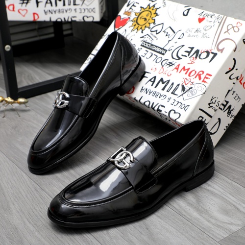 Replica Dolce &amp; Gabbana D&amp;G Leather Shoes For Men #1256939, $125.00 USD, [ITEM#1256939], Replica Dolce &amp; Gabbana D&amp;G Leather Shoes outlet from China