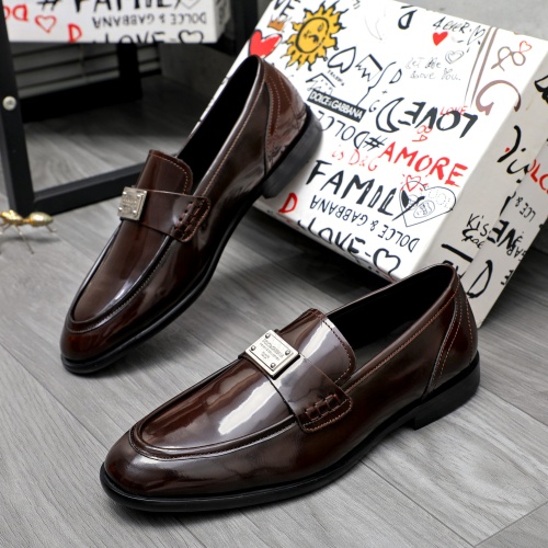 Replica Dolce &amp; Gabbana D&amp;G Leather Shoes For Men #1256945, $125.00 USD, [ITEM#1256945], Replica Dolce &amp; Gabbana D&amp;G Leather Shoes outlet from China