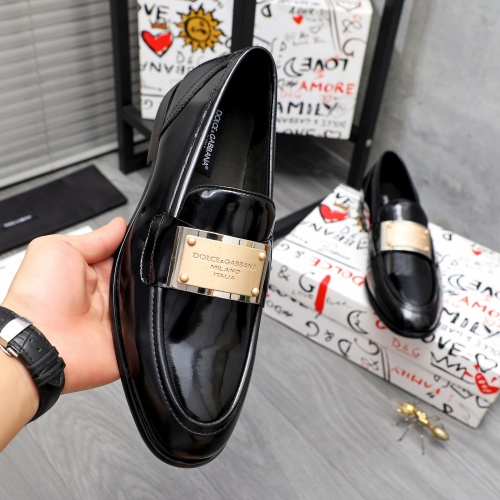 Replica Dolce & Gabbana D&G Leather Shoes For Men #1256946 $125.00 USD for Wholesale