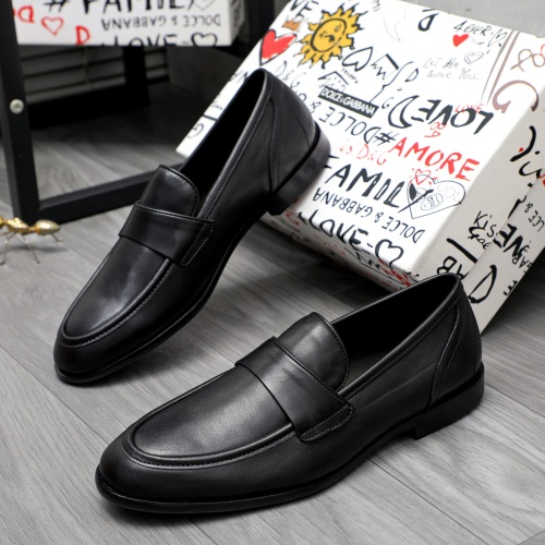 Replica Dolce &amp; Gabbana D&amp;G Leather Shoes For Men #1256947, $125.00 USD, [ITEM#1256947], Replica Dolce &amp; Gabbana D&amp;G Leather Shoes outlet from China