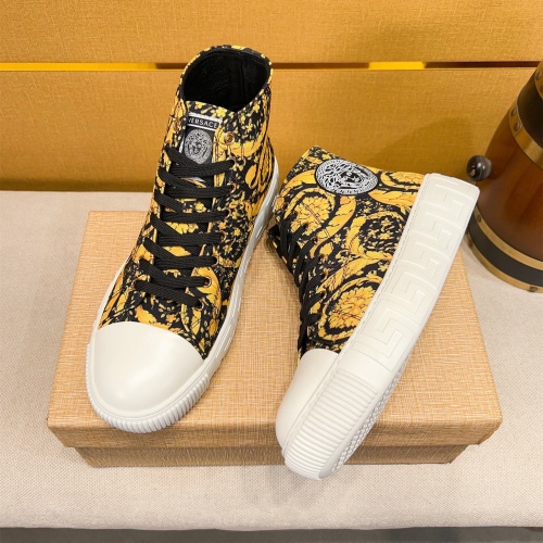 Replica Versace High Tops Shoes For Men #1256962 $76.00 USD for Wholesale