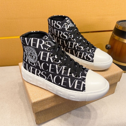 Replica Versace High Tops Shoes For Men #1256964, $76.00 USD, [ITEM#1256964], Replica Versace High Tops Shoes outlet from China