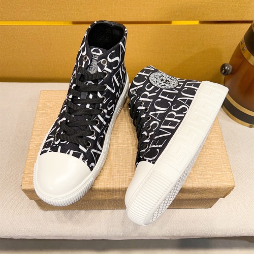 Replica Versace High Tops Shoes For Men #1256964 $76.00 USD for Wholesale