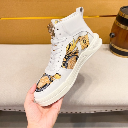 Replica Versace High Tops Shoes For Men #1256967 $80.00 USD for Wholesale