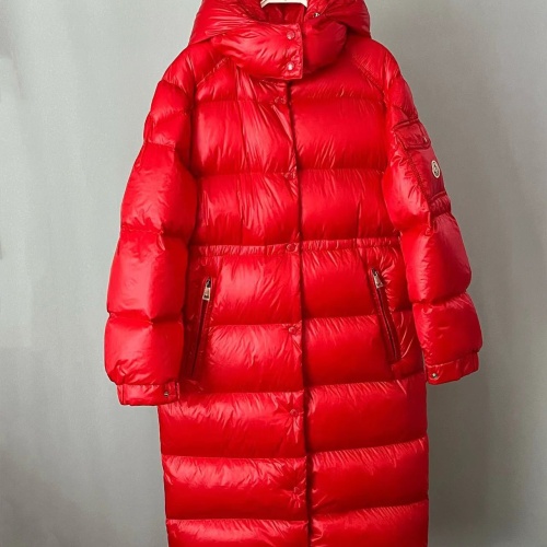 Replica Moncler Down Feather Coat Long Sleeved For Women #1256984 $172.00 USD for Wholesale