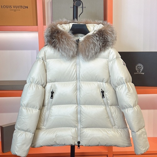 Replica Moncler Down Feather Coat Long Sleeved For Women #1256989, $210.00 USD, [ITEM#1256989], Replica Moncler Down Feather Coat outlet from China