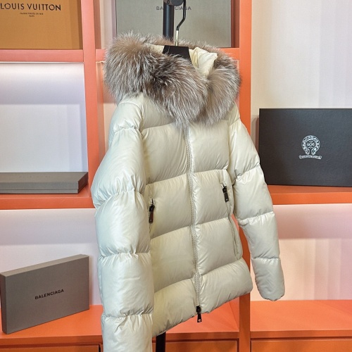 Replica Moncler Down Feather Coat Long Sleeved For Women #1256989 $210.00 USD for Wholesale