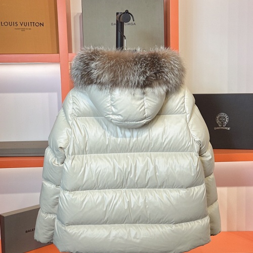 Replica Moncler Down Feather Coat Long Sleeved For Women #1256989 $210.00 USD for Wholesale