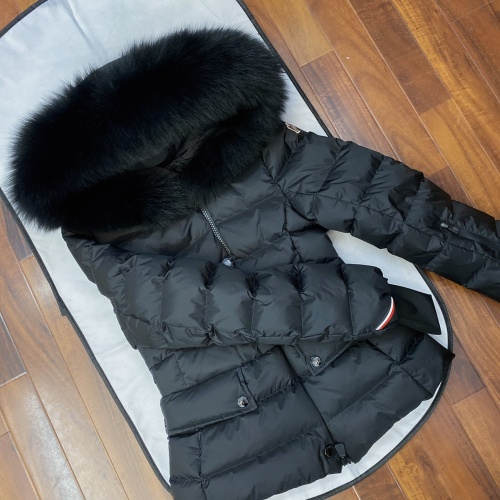 Replica Moncler Down Feather Coat Long Sleeved For Women #1256993 $247.93 USD for Wholesale