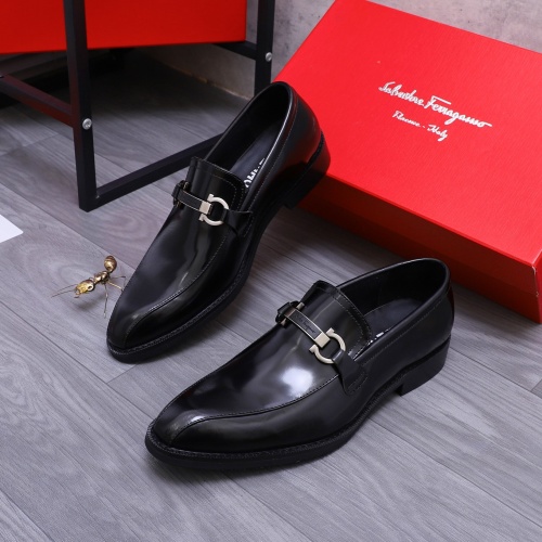 Replica Salvatore Ferragamo Leather Shoes For Men #1257026, $82.00 USD, [ITEM#1257026], Replica Salvatore Ferragamo Leather Shoes outlet from China