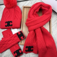 Celine Hat and Scarf and Glove Set #1255324