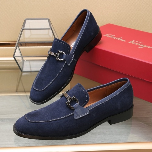 Replica Salvatore Ferragamo Leather Shoes For Men #1257531, $92.00 USD, [ITEM#1257531], Replica Salvatore Ferragamo Leather Shoes outlet from China