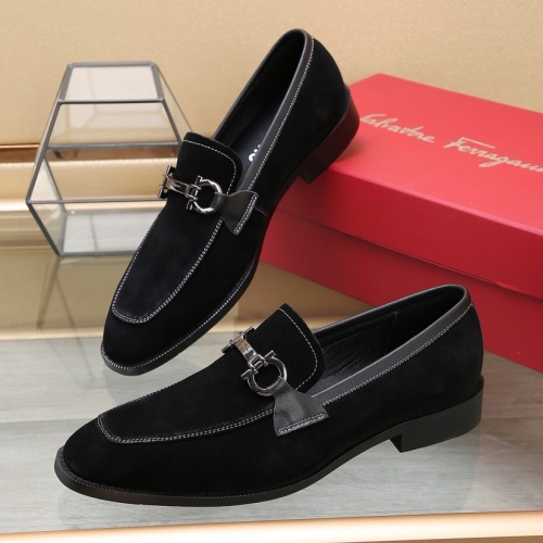 Replica Salvatore Ferragamo Leather Shoes For Men #1257532, $92.00 USD, [ITEM#1257532], Replica Salvatore Ferragamo Leather Shoes outlet from China