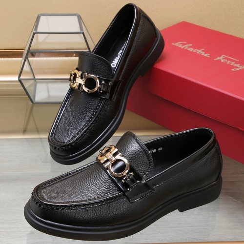 Replica Salvatore Ferragamo Leather Shoes For Men #1257536, $98.00 USD, [ITEM#1257536], Replica Salvatore Ferragamo Leather Shoes outlet from China