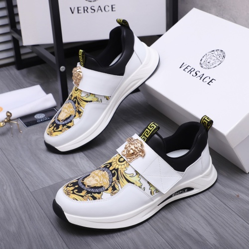 Replica Versace Casual Shoes For Men #1257658, $76.00 USD, [ITEM#1257658], Replica Versace Casual Shoes outlet from China