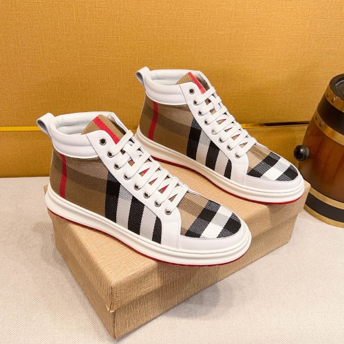 Replica Burberry High Tops Shoes For Men #1257729, $80.00 USD, [ITEM#1257729], Replica Burberry High Tops Shoes outlet from China