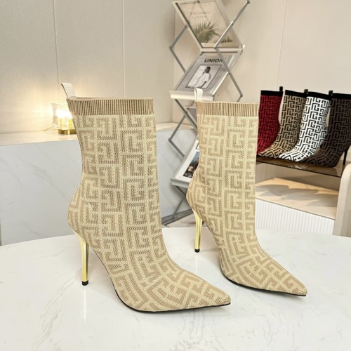 Replica Balmain Boots For Women #1257766, $96.00 USD, [ITEM#1257766], Replica Balmain Boots outlet from China