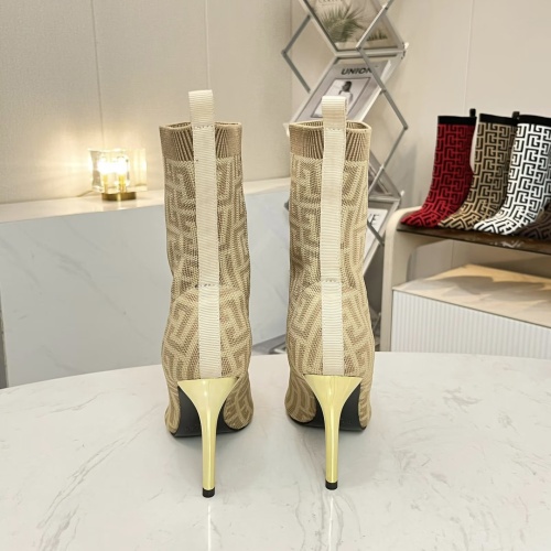 Replica Balmain Boots For Women #1257766 $96.00 USD for Wholesale