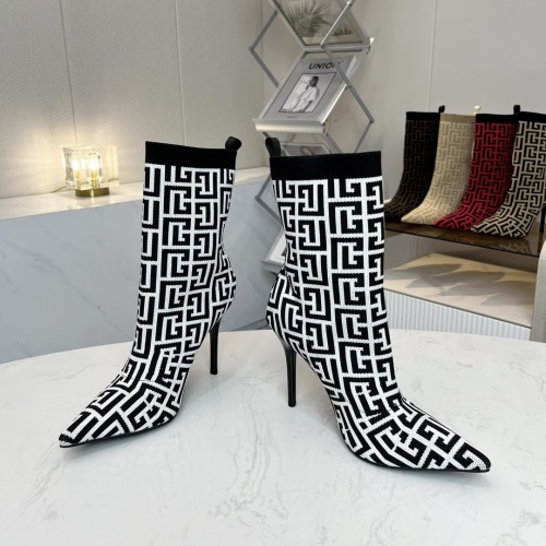 Replica Balmain Boots For Women #1257767 $96.00 USD for Wholesale