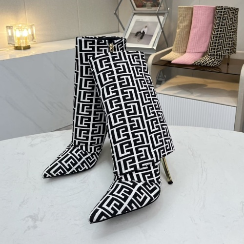 Replica Balmain Boots For Women #1257770 $112.00 USD for Wholesale