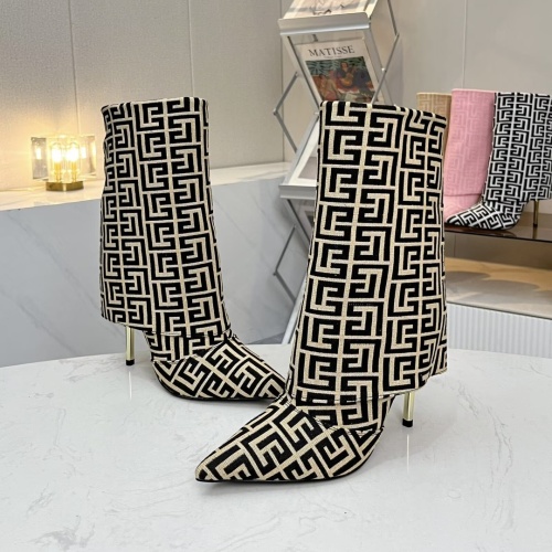 Replica Balmain Boots For Women #1257771 $112.00 USD for Wholesale