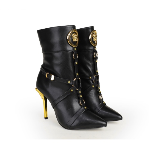 Replica Versace Boots For Women #1257776, $125.00 USD, [ITEM#1257776], Replica Versace Boots outlet from China