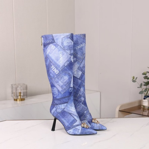 Replica Versace Boots For Women #1257781 $115.00 USD for Wholesale