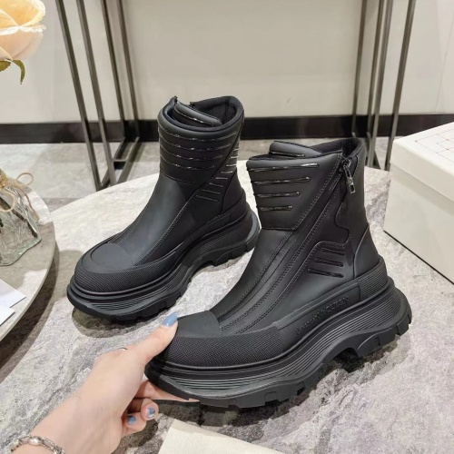 Replica Alexander McQueen Boots For Women #1258161, $130.00 USD, [ITEM#1258161], Replica Alexander McQueen Boots outlet from China