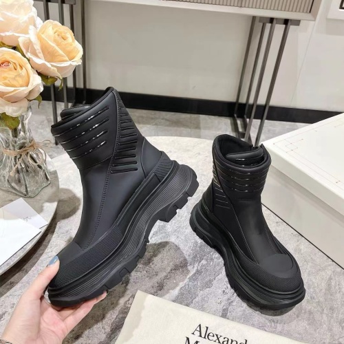 Replica Alexander McQueen Boots For Women #1258161 $130.00 USD for Wholesale