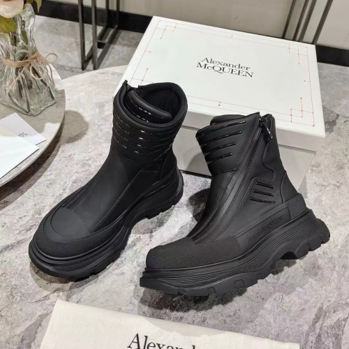 Replica Alexander McQueen Boots For Women #1258161 $130.00 USD for Wholesale