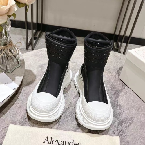 Replica Alexander McQueen Boots For Women #1258163 $130.00 USD for Wholesale