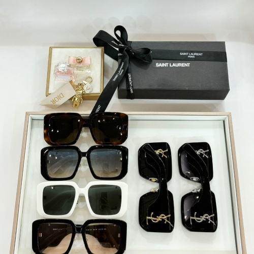 Replica Yves Saint Laurent YSL AAA Quality Sunglasses #1258348 $64.00 USD for Wholesale